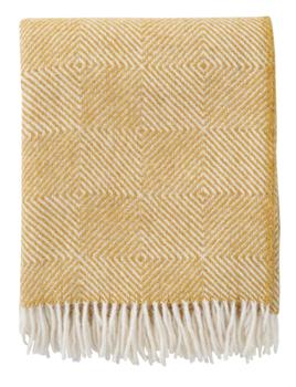 Klippan Ullpledd Gooseye Gul 130x200 (476-217703)