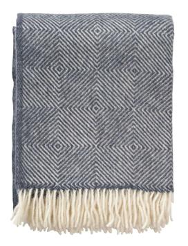 Klippan Ullpledd Gooseye Smokey-Blue 130x200