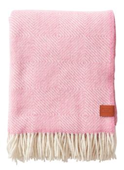Klippan Ullpledd Gooseye Rosa 130x200 (476-217707)