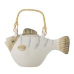 Bloomingville Wrenna Tekanne Grå Fisk håndmalt (152-82061996)
