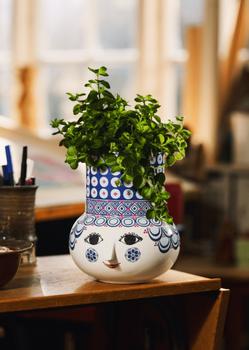 Bjørn Wiinblad Olga Vase Blå H20