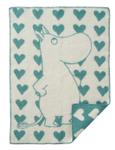 Mummi Ullpledd Heart Blå 65x90 (476-247703)