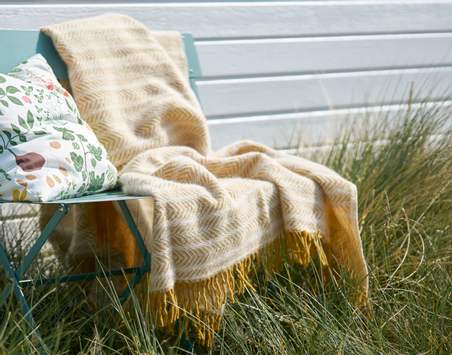 Klippan Ullpledd Alm Honey 130x200 (476-201004)