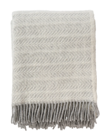 Klippan Ullpledd Alm Ash 130x200 økologisk