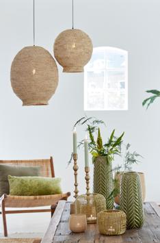 Light & Living Coryp Lampe Palmeblad Ø45x53 (745-2970930)