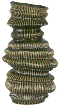 Ib Laursen Sculpture Vase grønn H29 (171-13825-22)