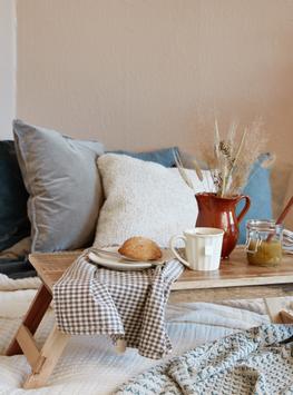 Ib Laursen Sengebrett piknikbord 75x33 gjenbrukstre unika (171-21021-30)