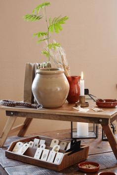 Ib Laursen Sengebrett piknikbord 75x33 gjenbrukstre unika (171-21021-30)