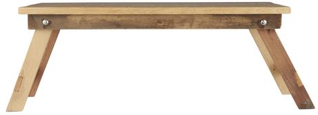 Ib Laursen Sengebrett piknikbord 75x33 gjenbrukstre unika