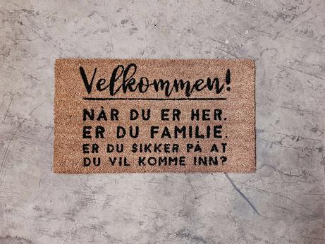 Trend Design Dørmatte "Velkommen" (298-584013)