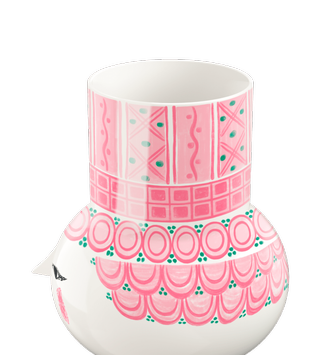 Bjørn Wiinblad Olga Vase Rosa H15cm (521-53110)