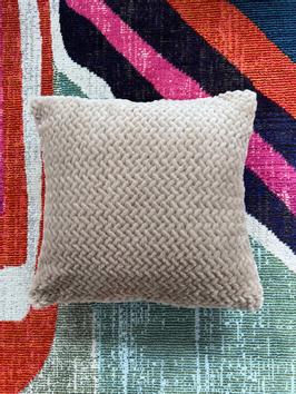 MT Studio Putetrekk Sikksakk Brun 45x45