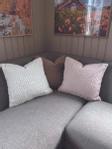 MT Studio Putetrekk Sikksakk Hvit 45x45 (780-MT-1650-OW)