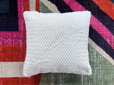 MT Studio Putetrekk Sikksakk Hvit 45x45