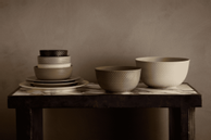 Lyngby Rhombe-Earth Serveringsbolle Ø17, 5 clay (521-201850)