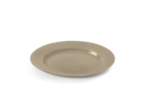 Lyngby Rhombe-Earth Lunsjtallerken Ø23 clay (521-201810)