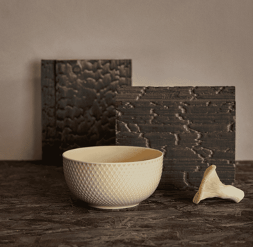 Lyngby Rhombe-Earth Skål Ø13 marble