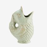 Madam Stoltz Fisk Vase Lys-Grønn H23 (399-HY16477-24)