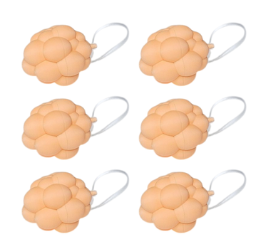 Dazzle & Dawn Bubble Ornamenter Egg Peach_6pk (803-DDP-1030-16)