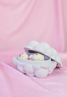 Dazzle & Dawn Easter Bubble Påskeegg Marble-White