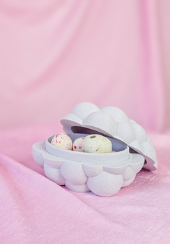 Dazzle & Dawn Bubble Påskeegg Marble-White (803-DDP-1040-07)