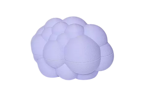 Dazzle & Dawn Easter Bubble Påskeegg Dreamy-Purple (803-DDP-1040-12)