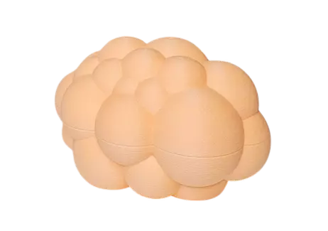 Dazzle & Dawn Easter Bubble Påskeegg Peach (803-DDP-1040-16)