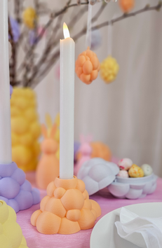 Dazzle & Dawn Bubble Lysestake-for-LED-lys Fuzzy-Peach