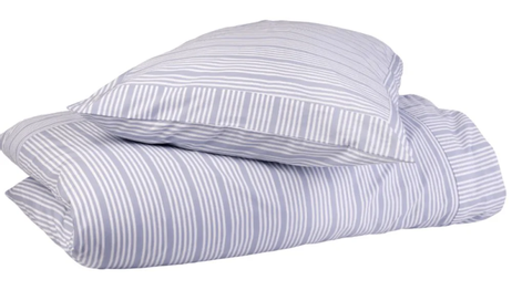 Ilse Jacobsen Sengesett Powder-Blue Stripes Bomull (810-1002003402-)