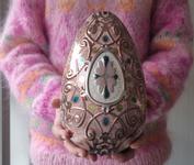 Fabergé påskeegg med godteri lysrosa 750g (811-85098-LPI)