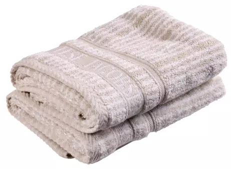 Ilse Jacobsen Bath Collection håndkle stripet sand-beige (810-1109005201-1109005203-1109005205)