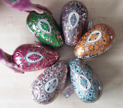 Fabergé påskegg med godteri grønn 750g (811-85098-GR)