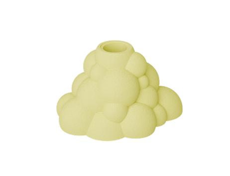 Dazzle & Dawn Bubble Lysestake-for-LED-lys Fuzzy LemonCream (803-DDB-4021-18,DDB-4011-18)