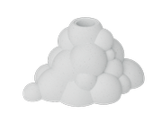 Dazzle & Dawn Bubble Lysestake-for-LED-lys Fuzzy MarbleWhite (803-DDB-4011-07)
