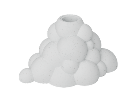 Dazzle & Dawn Bubble Lysestake-for-LED-lys Fuzzy MarbleWhite (803-DDB-4011-07)