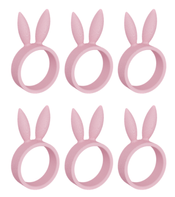 Dazzle & Dawn Bunny Serviettringer Bubblegum 6stk