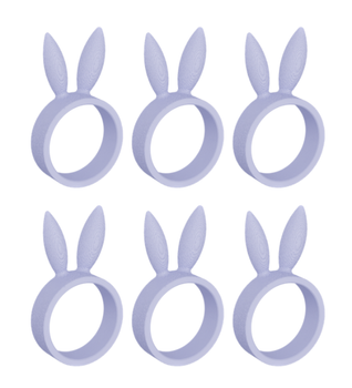 Dazzle & Dawn Bunny Serviettringer Dreamy-Purple 6stk (803-DDP-1010-14)