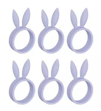 Dazzle & Dawn Easter Bunny Serviettringer Dreamy-Purple 6stk (803-DDP-1010-14)
