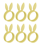 Dazzle & Dawn Bunny Serviettringer Lemon-Cream 6stk (803-DDP-1010-18)