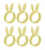 Dazzle & Dawn Easter Bunny Serviettringer Lemon-Cream 6stk (803-DDP-1010-18)