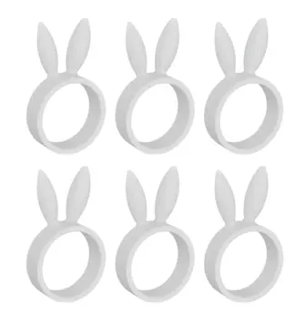 Dazzle & Dawn Easter Bunny Serviettringer Marble-White 6stk (803-DDP-1010-07)