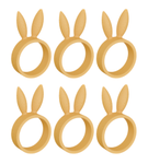 Dazzle & Dawn Bunny Serviettringer Peach 6stk (803-DDP-1010-16)