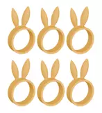 Dazzle & Dawn Easter Bunny Serviettringer Peach 6stk (803-DDP-1010-16)