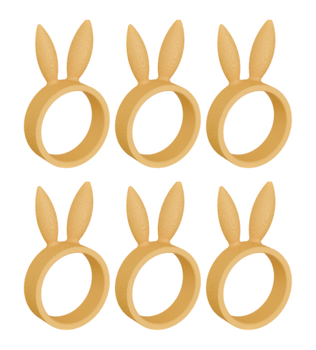 Dazzle & Dawn Bunny Serviettringer Peach 6stk (803-DDP-1010-16)
