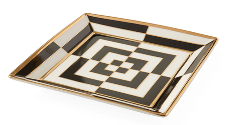 Jonathan Adler Op Art Serveringsfat 21,6x21,6