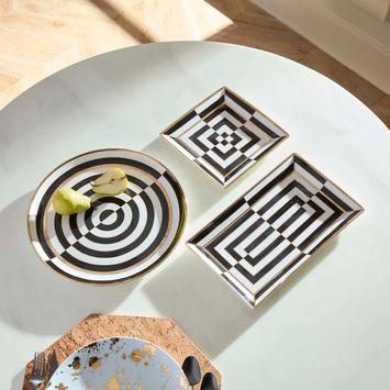 Jonathan Adler Op Art Serveringsfat Ø33 (368-34817)