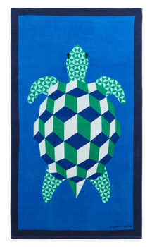 Jonathan Adler Turtle Strandhåndkle Blå 102x178 (368-34736)