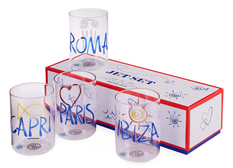 Jonathan Adler Jet-Set Glass 8,3xH10,8 4pk (368-34530)