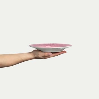 Mateus Stripes Tallerken Rosa Ø21 (368-ER05ST)