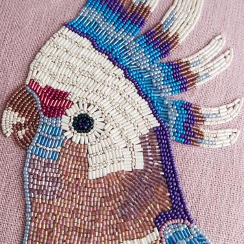 Jonathan Adler Pute Animalia Parrot Glassperler_45x45 (368-34610)